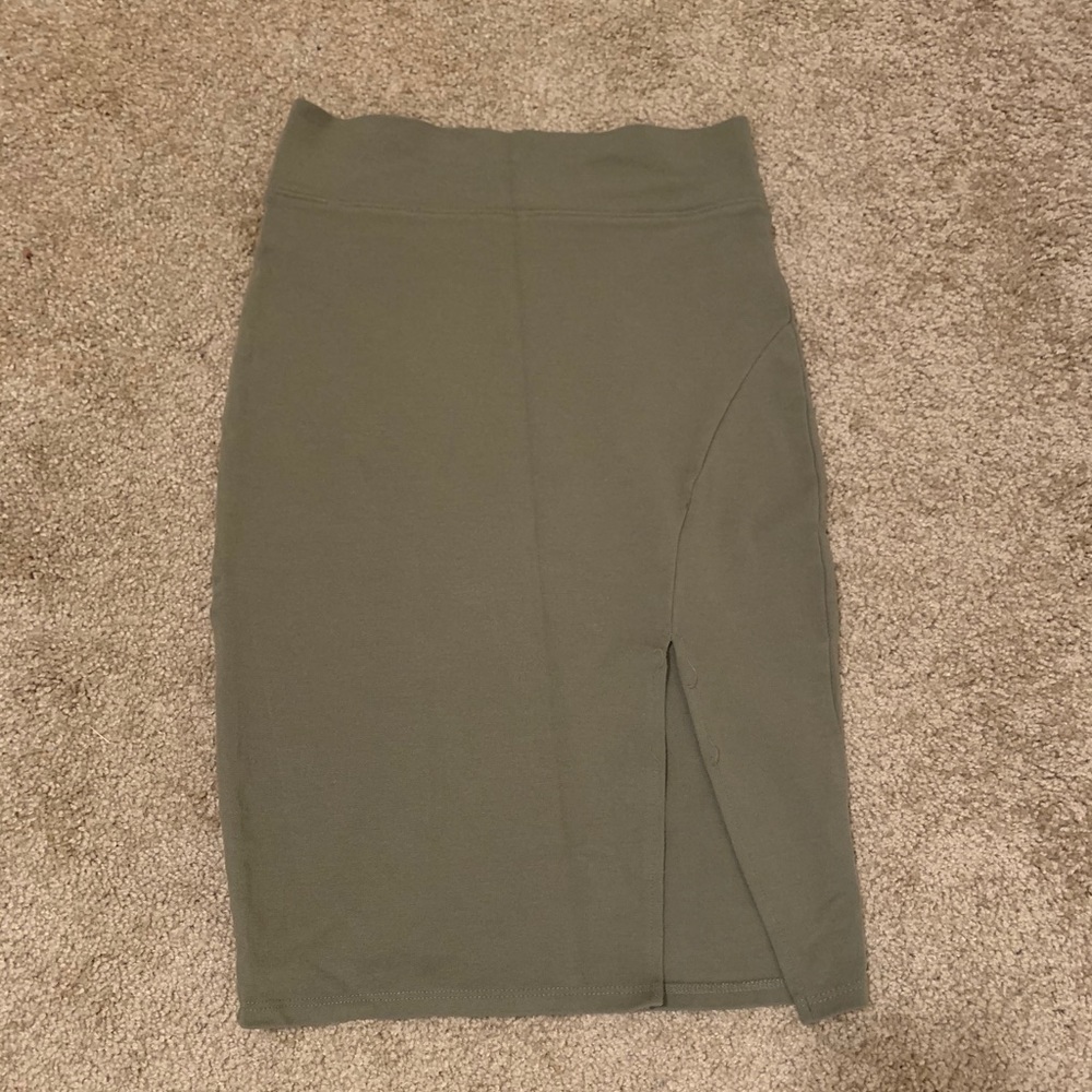Olive Green Skirt